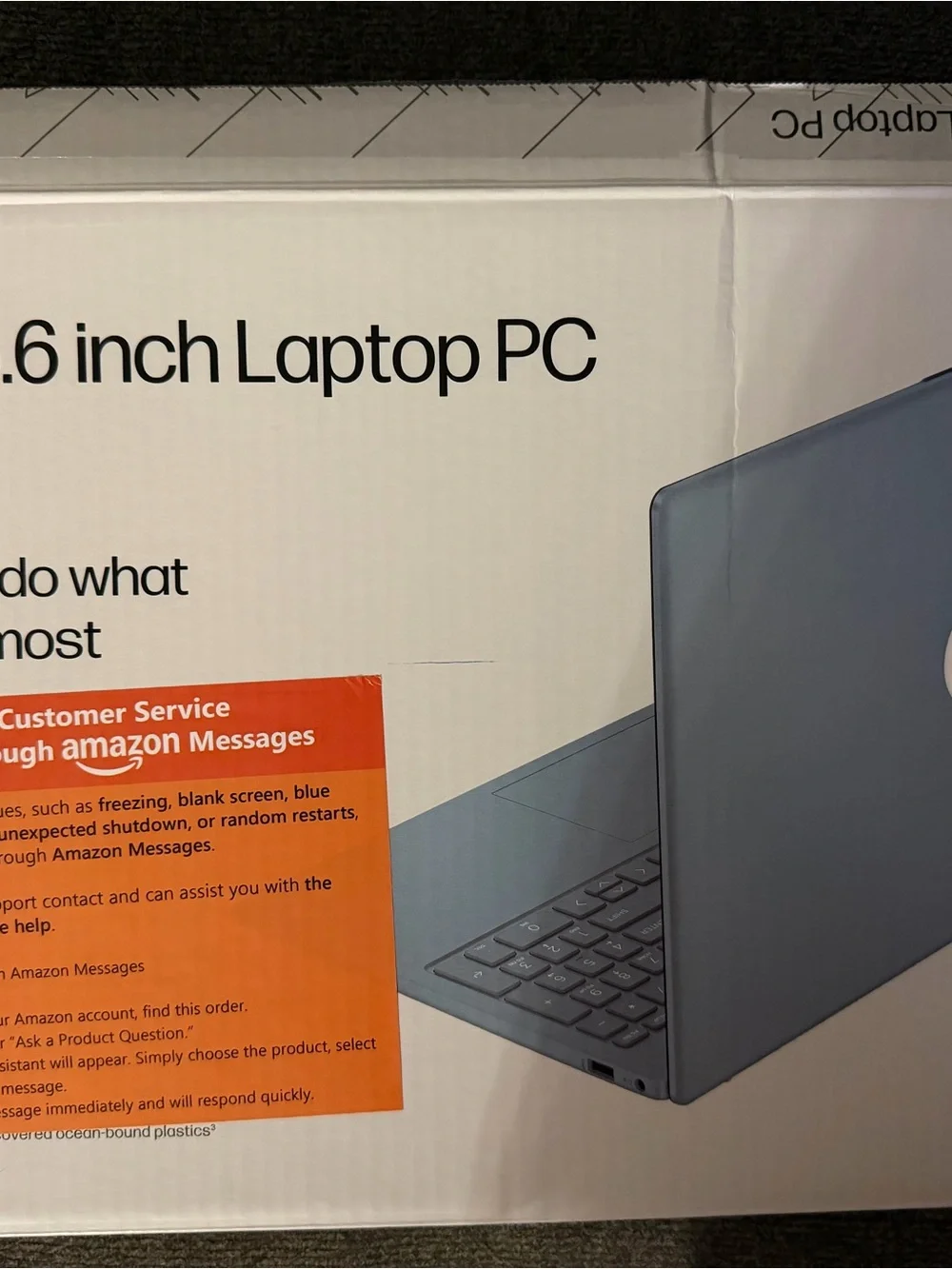 HP Laptop in Steel Blue Finish with Original Box